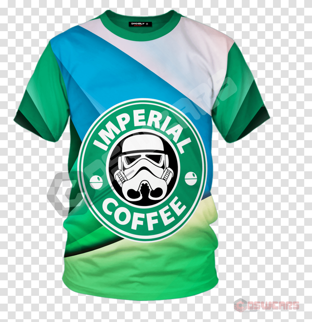 Star Wars Imperial Coffee Inspired Tshirt - Coswears Starbucks, Clothing, Apparel, T-Shirt, Jersey Transparent Png