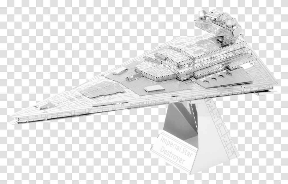 Star Wars Imperial Star Destroyer 3d Metal Model Star Wars, Spaceship, Aircraft, Vehicle, Transportation Transparent Png