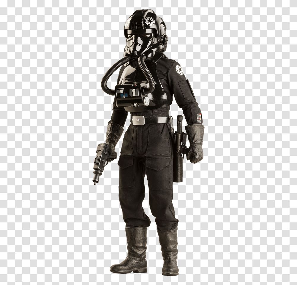 Star Wars Imperial Tie Fighter Pilot Star Wars Imperial Pilot, Helmet, Clothing, Person, Photography Transparent Png