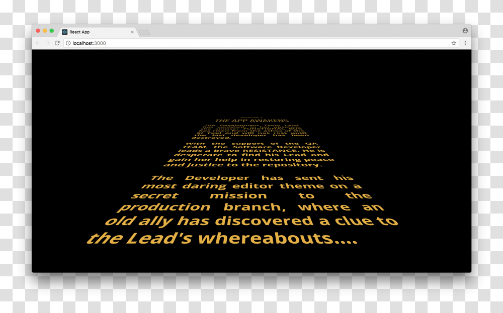 Star Wars Intro, Screen, Electronics, Word Transparent Png