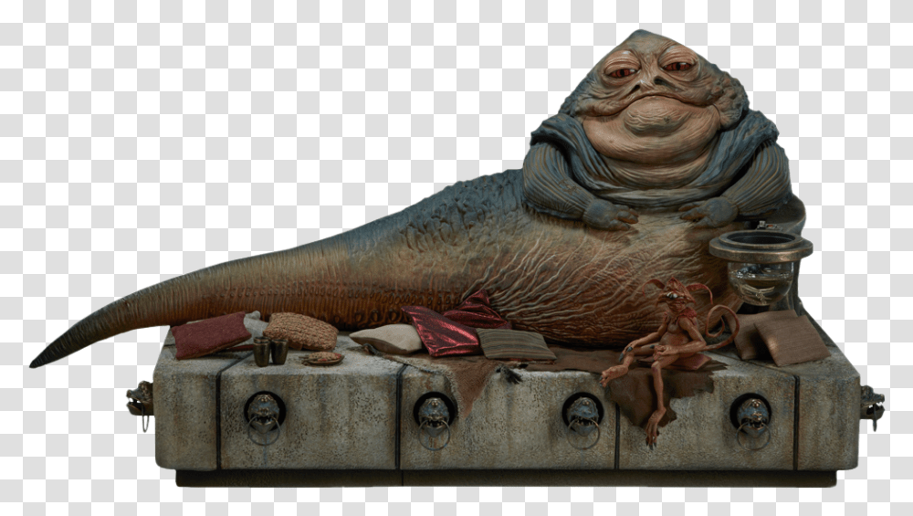 Star Wars Jabba The Hutt And Throne, Statue, Sculpture, Buddha Transparent Png