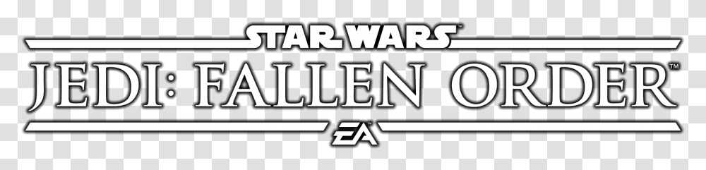 Star Wars Jedi Fallen Order Logo White, Label, Word, Alphabet Transparent Png