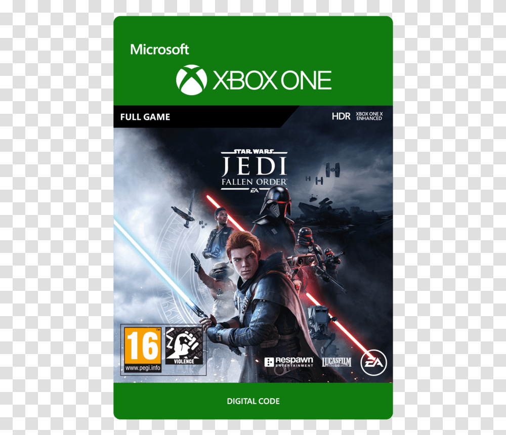 Star Wars Jedi Fallen Order Star Wars Jedi Fallen Order Xbox One, Helmet, Person, Poster, Advertisement Transparent Png