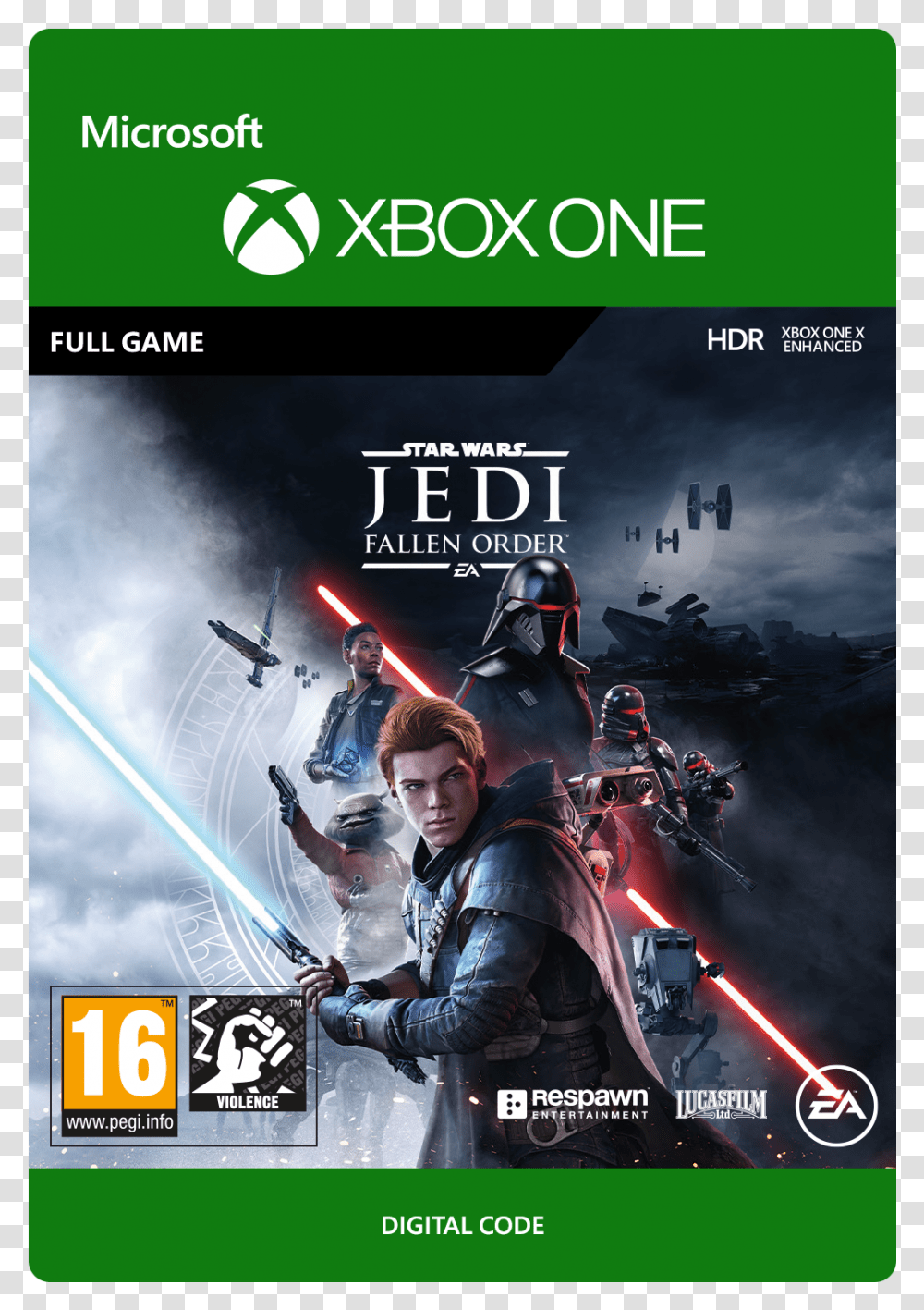 Star Wars Jedi Fallen Order Xbox One Star Wars Jedi Fallen Order, Person, Helmet, Poster, Advertisement Transparent Png