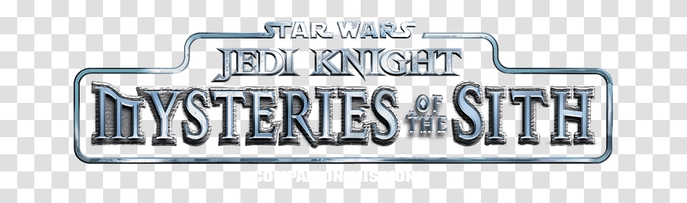 Star Wars Jedi Knight Mysteries Of The Sith Logo, Word, Alphabet Transparent Png