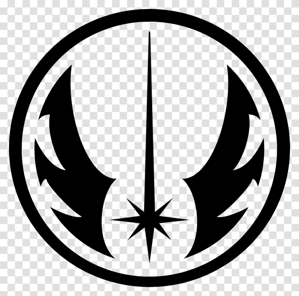 Star Wars Jedi Logo, Gray, World Of Warcraft Transparent Png