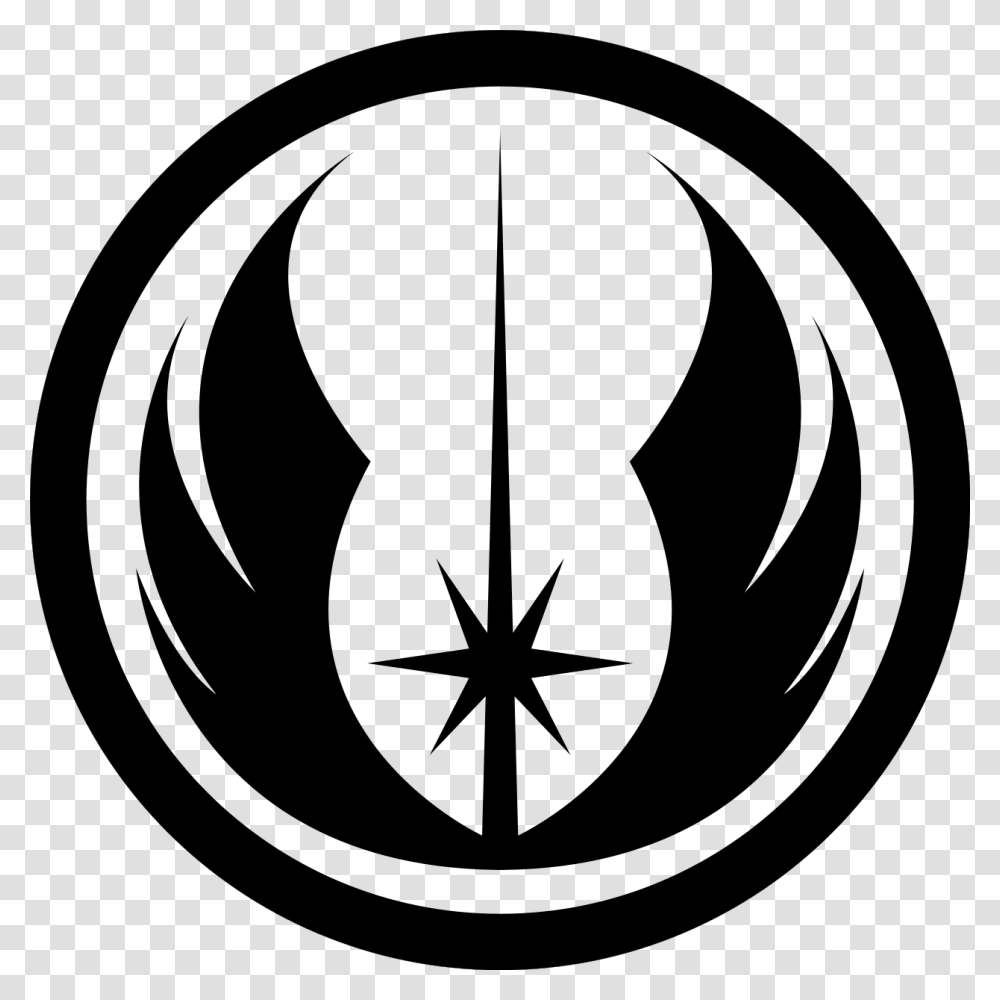 Star Wars Jedi Logo, Gray, World Of Warcraft Transparent Png
