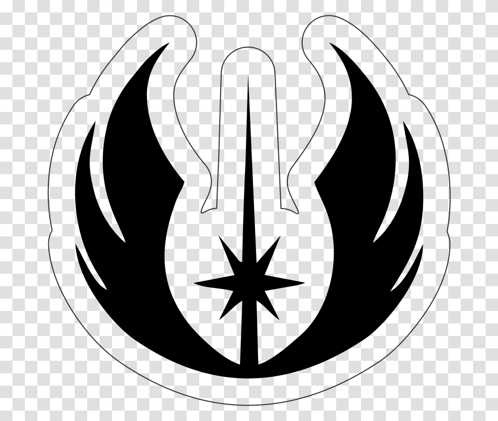 Star Wars Jedi Logo Jedi Star Wars, Emblem, Trademark, Weapon Transparent Png