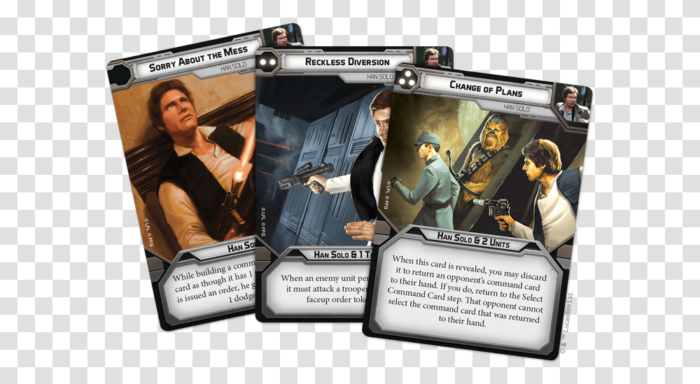 Star Wars Legion Han Solo Wookie Cards Star Wars Legion, Person, People, Hand, Performer Transparent Png