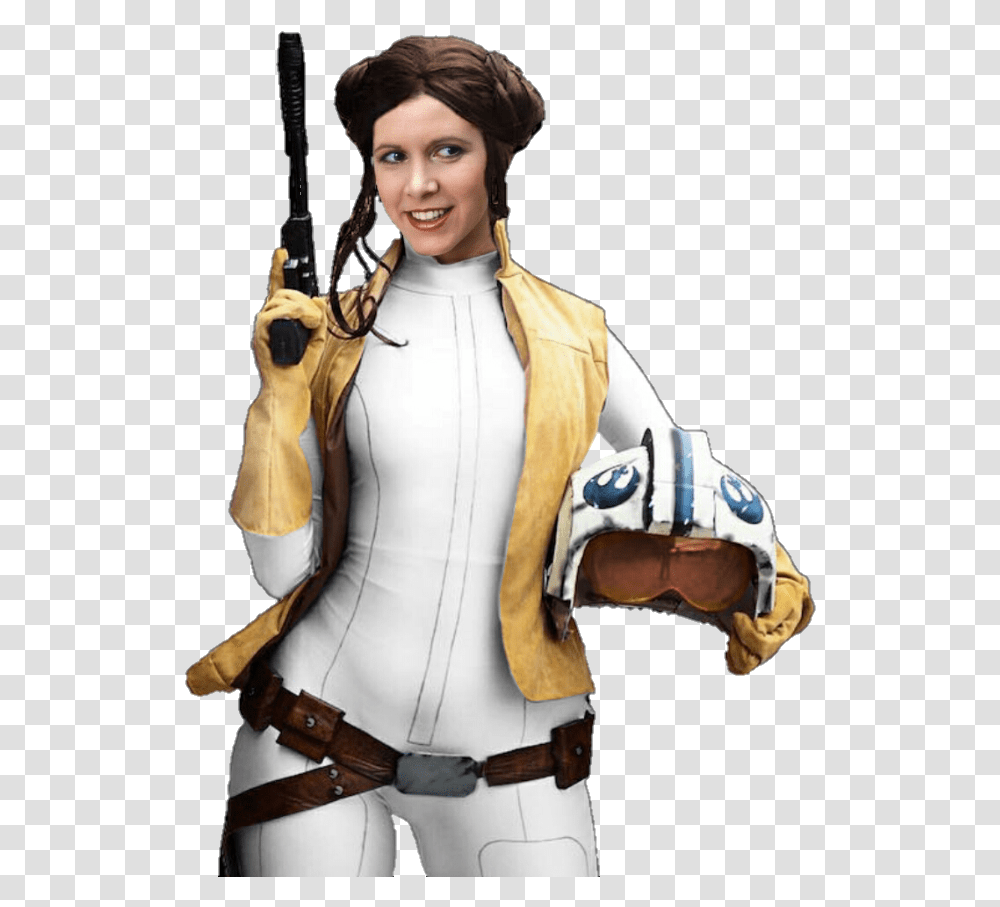 Star Wars Leia Image Cosplay Princesa Leia Star Wars, Clothing, Person, People, Coat Transparent Png
