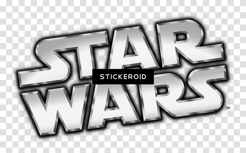 Star Wars Logo Background Graphic Design, Word, Text, Label, Alphabet Transparent Png