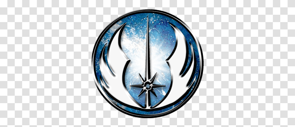 Star Wars Logo Jedi 7 Image Roblox Jedi Order, Symbol, Emblem, Trademark, Compass Transparent Png