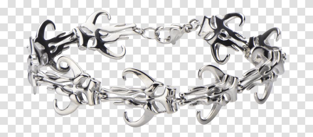 Star Wars Mandalorian Symbol Cutout Bracelet Bracelet, Accessories, Accessory, Jewelry, Platinum Transparent Png