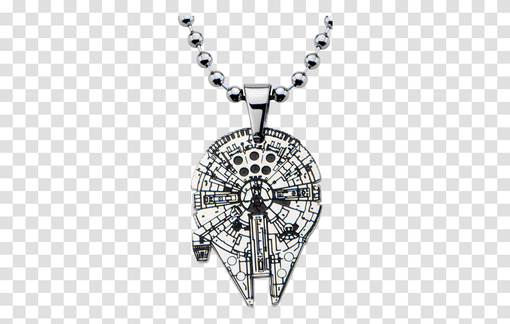 Star Wars Millennium Falcon Pendant Necklace Necklace, Jewelry, Accessories, Accessory, Clock Tower Transparent Png