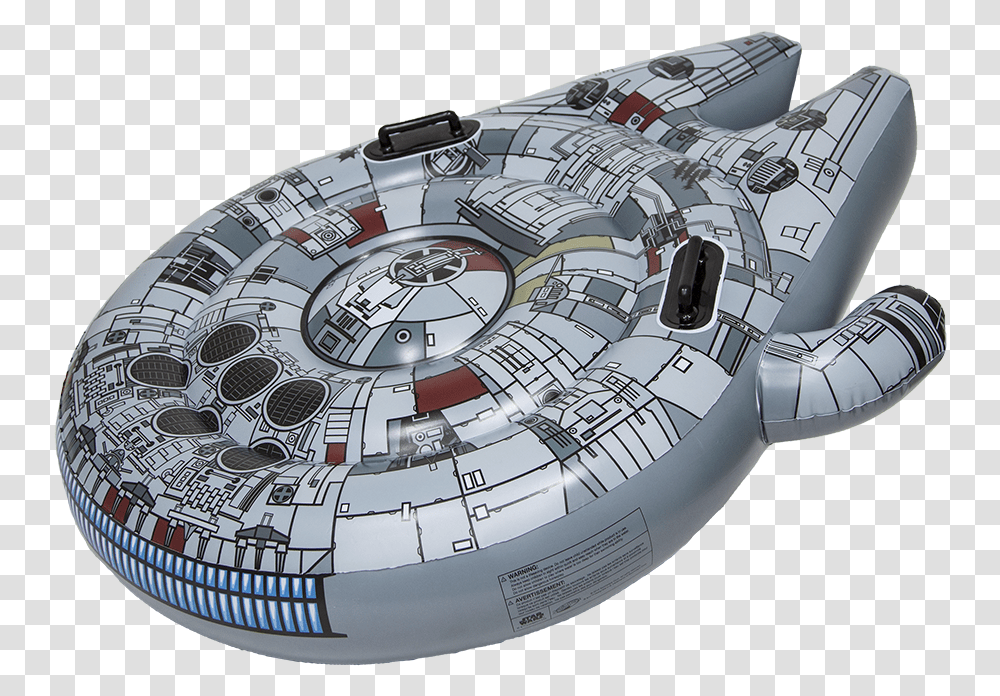 Star Wars Millennium Falcon Pool Float, Spaceship, Aircraft, Vehicle, Transportation Transparent Png