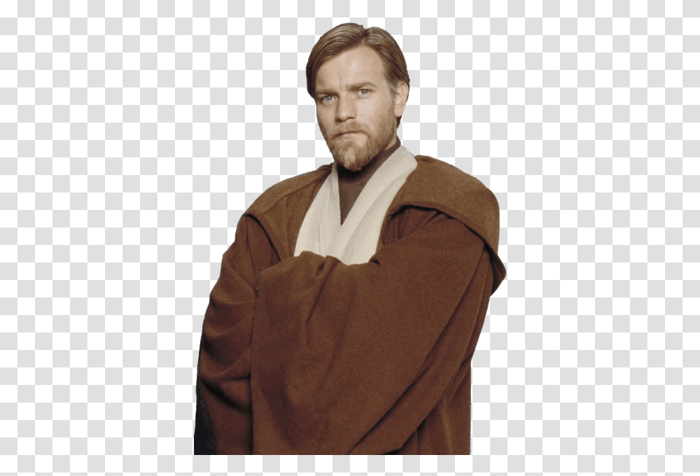 Star Wars Obi Wan Young Image With Obi Wan Kenobi Episode 3 Hair, Person, Human, Clothing, Apparel Transparent Png