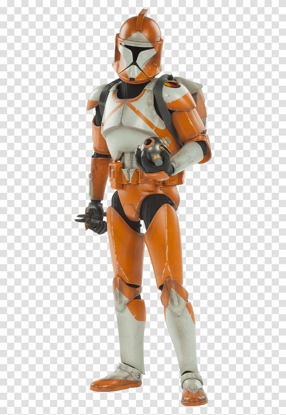 Star Wars Orange Clone Trooper, Robot, Toy, Helmet Transparent Png