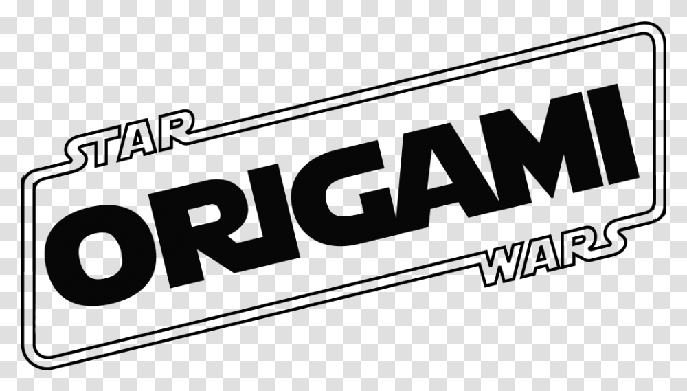 Star Wars Origami Black And White, Alphabet, Logo Transparent Png