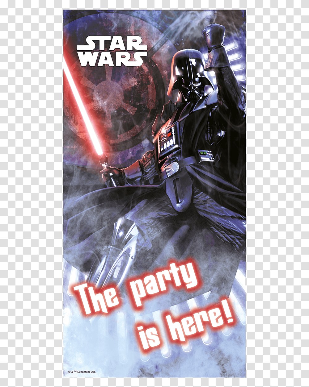 Star Wars Party Door Banner Star Wars Ravensburger Darth Vader Xxl Jigsaw Puzzles, Poster, Advertisement, Duel, Quake Transparent Png