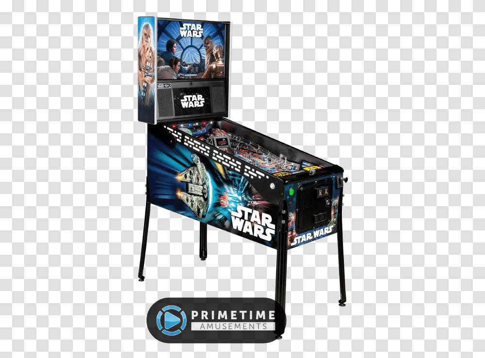 Star Wars Pinball Limited Edition Model By Stern Pinball, Person, Human, Arcade Game Machine, Monitor Transparent Png