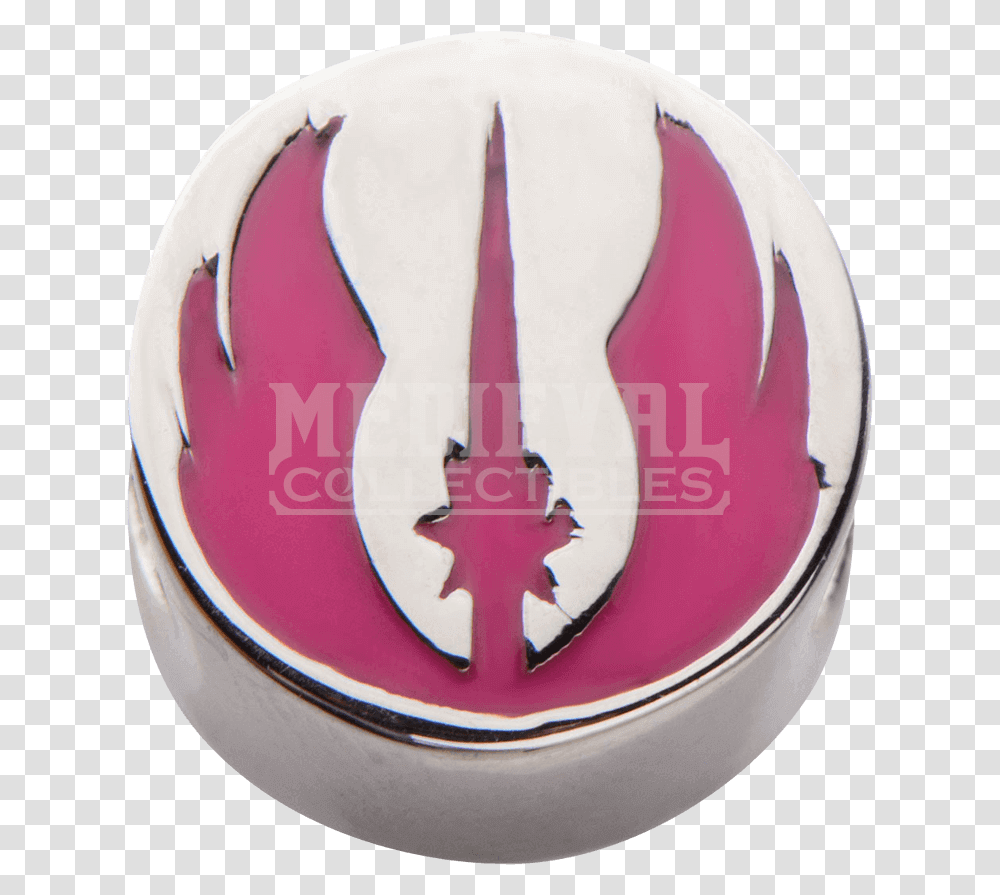 Star Wars Pink Jedi Symbol Bead Charm Darth Vader, Logo, Trademark, Emblem, Birthday Cake Transparent Png