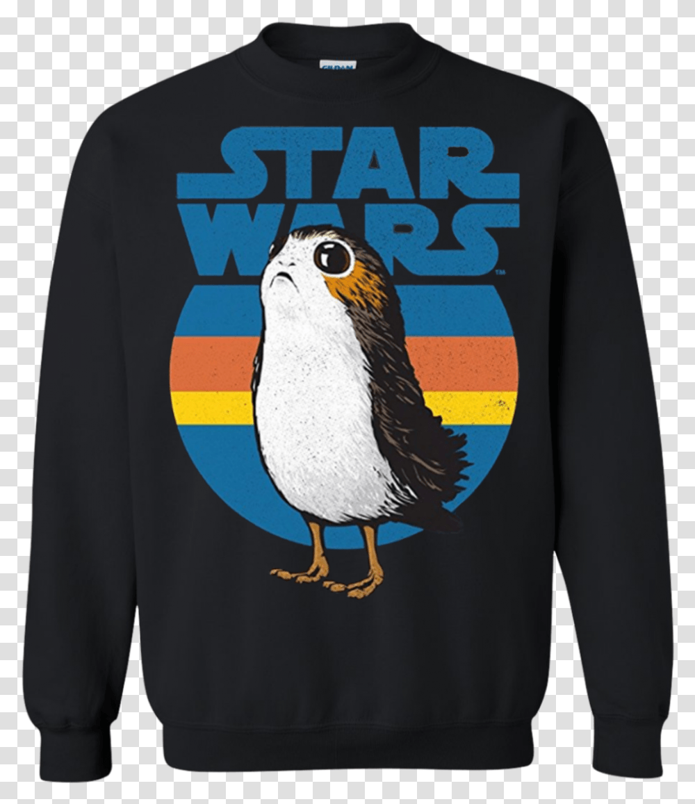 Star Wars Porg T Shirt Hoodie Sweater Star Wars, Sleeve, Clothing, Long Sleeve, Bird Transparent Png