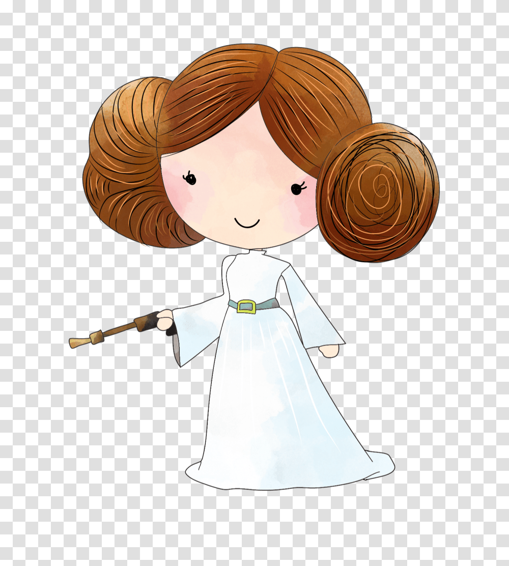 Star Wars Princess Leia Clipart Star Wars Clipart Princess Leia, Person, Performer, Doll, Toy Transparent Png