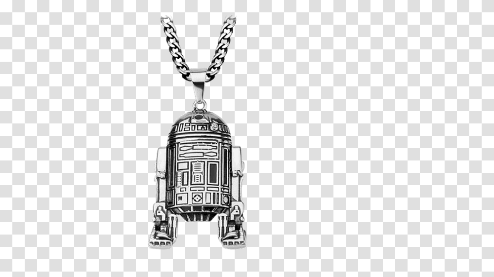 Star Wars R2d2 Steel Pendant With Chain Star Wars Motorcycle Guardian Bell, Building, Nature, Outdoors, Housing Transparent Png