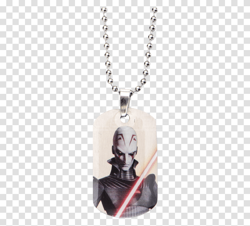 Star Wars Rebels Inquisitor Kids Dog Tag Necklace Necklace, Pendant, Person, Human, Poster Transparent Png