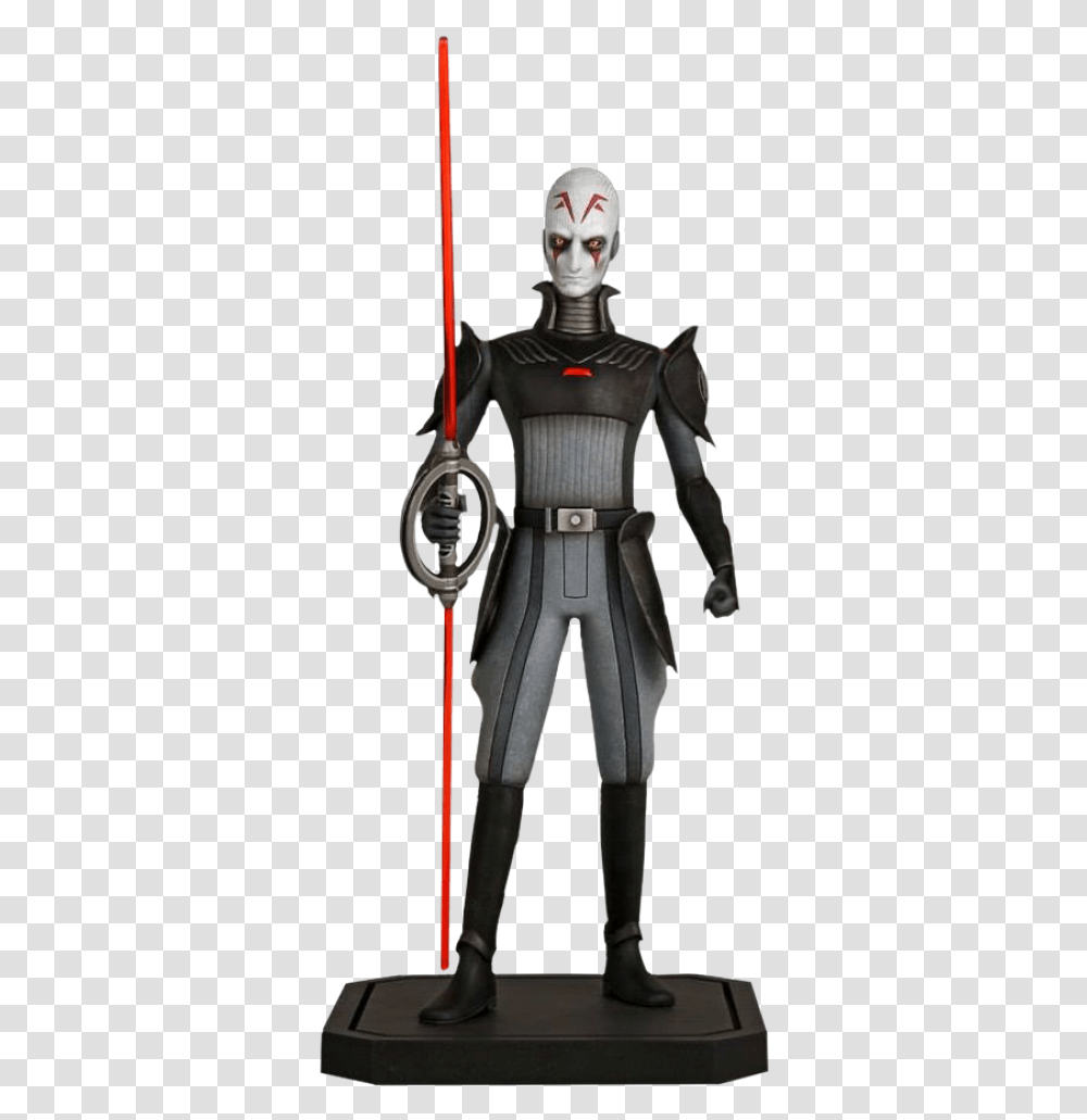Star Wars Rebels The Inquisitor 1 8th 8th 8th Maquette Grand Inquisiteur Star Wars, Knight, Person, Human, Armor Transparent Png