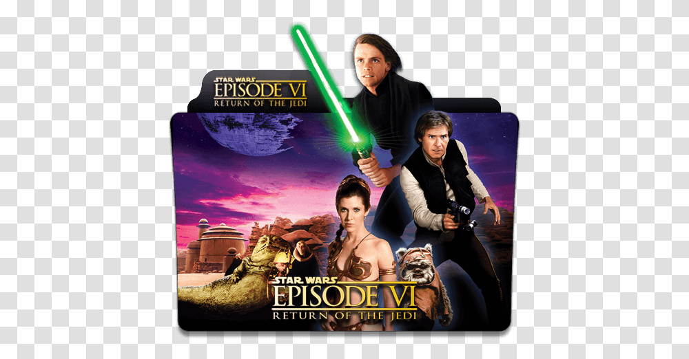 Star Wars Return Of The Jedi Folder Icon Designbust Star Wars Vi Dvd, Duel, Person, Human, Poster Transparent Png