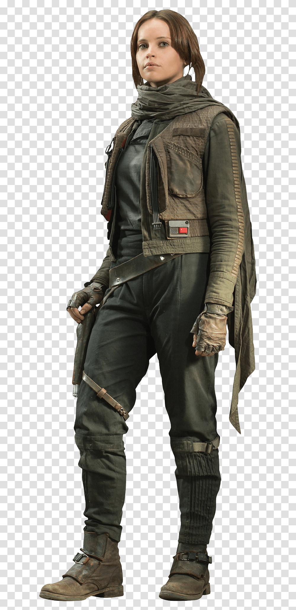 Star Wars Rey & Clipart Free Download Ywd Jyn Erso, Clothing, Jacket, Coat, Person Transparent Png