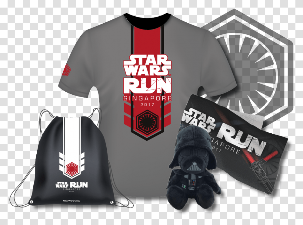 Star Wars Running T Shirt, Apparel, T-Shirt, Sleeve Transparent Png