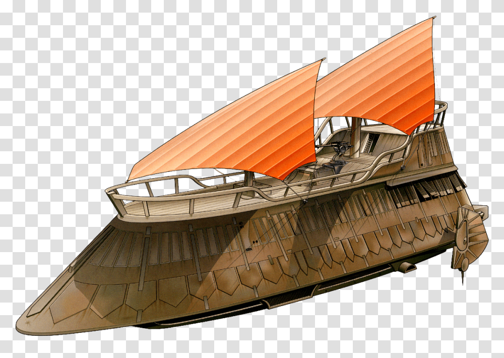 Star Wars Sail Barge, Building, Boat, Vehicle, Transportation Transparent Png