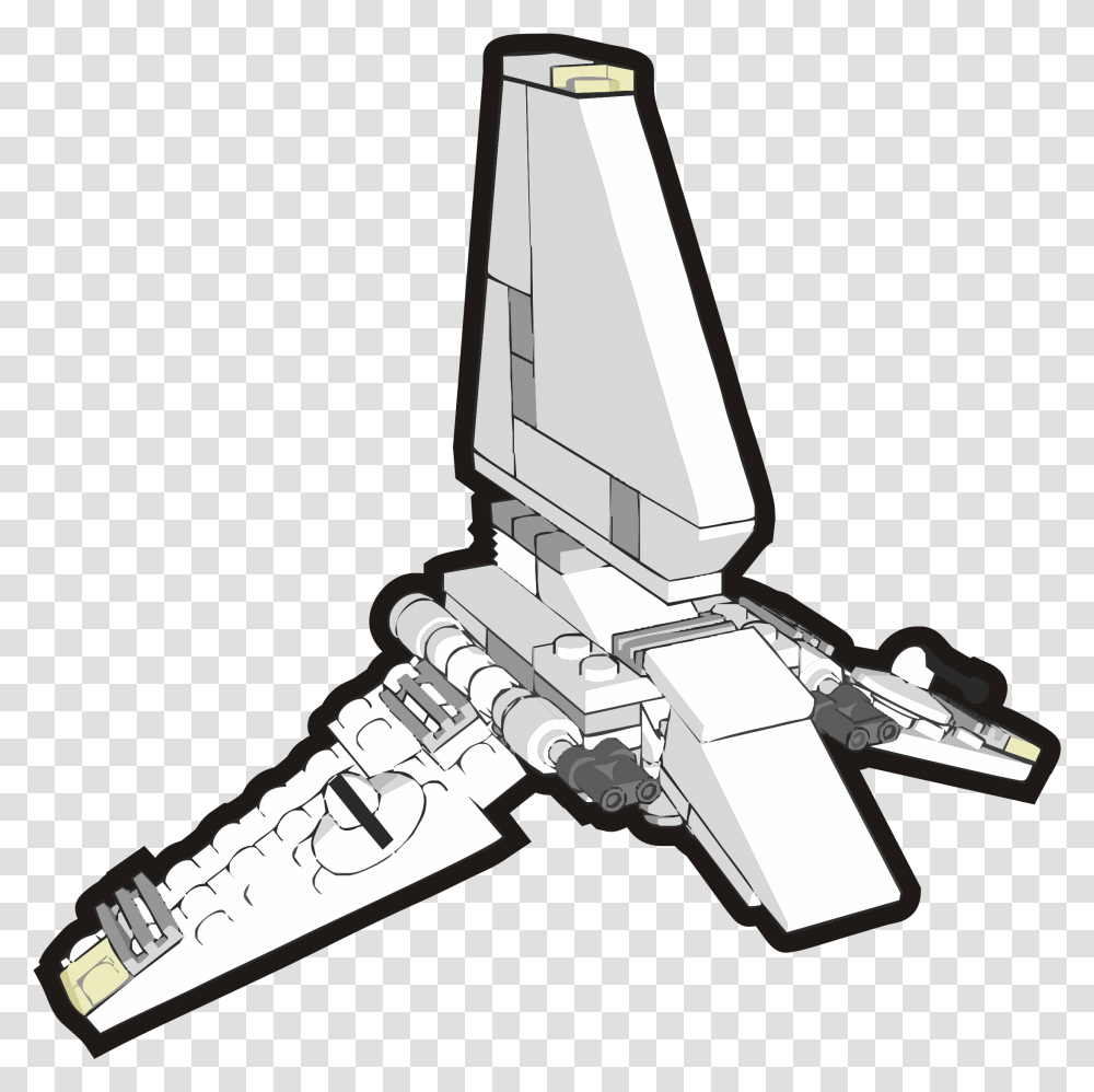 Star Wars Ships Drawings Clipart Star Wars Spaceship Clipart, Hammer, Tool, Aircraft, Vehicle Transparent Png