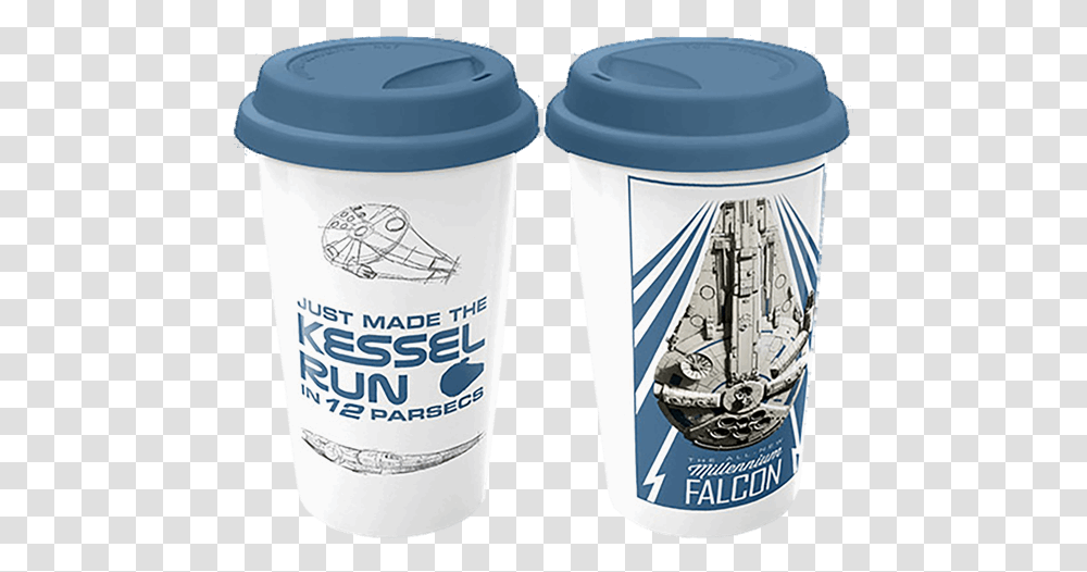 Star Wars Solo Millennium Falcon Travel Mug Water Bottle, Cup, Shaker, Coffee Cup Transparent Png