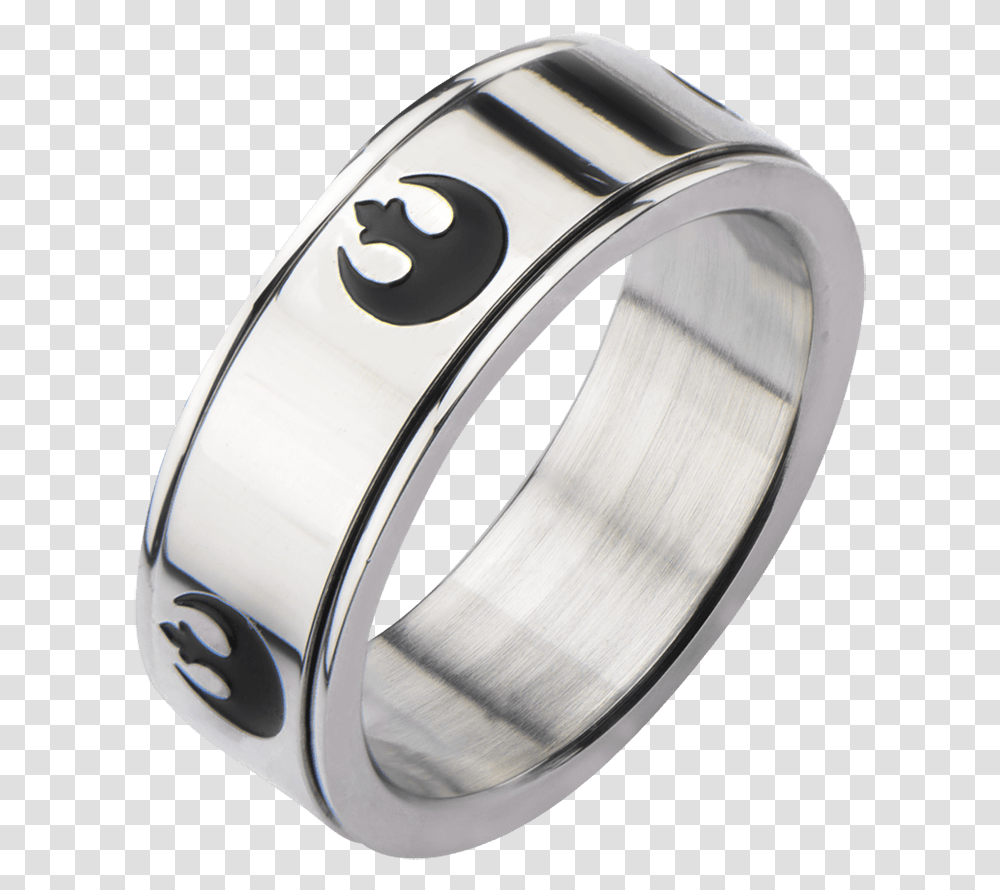 Star Wars Spinner Ring Rebel Alliance Symbol Star Wars Fidget Spinner, Silver, Accessories, Accessory, Jewelry Transparent Png
