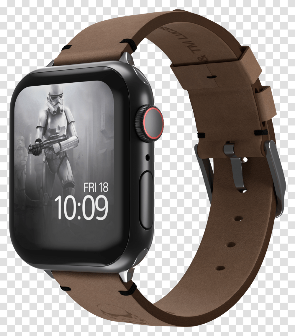 Star Wars Stormtrooper Edition Vintage Leather - Mobyfox Watch Strap, Wristwatch, Helmet, Clothing, Apparel Transparent Png