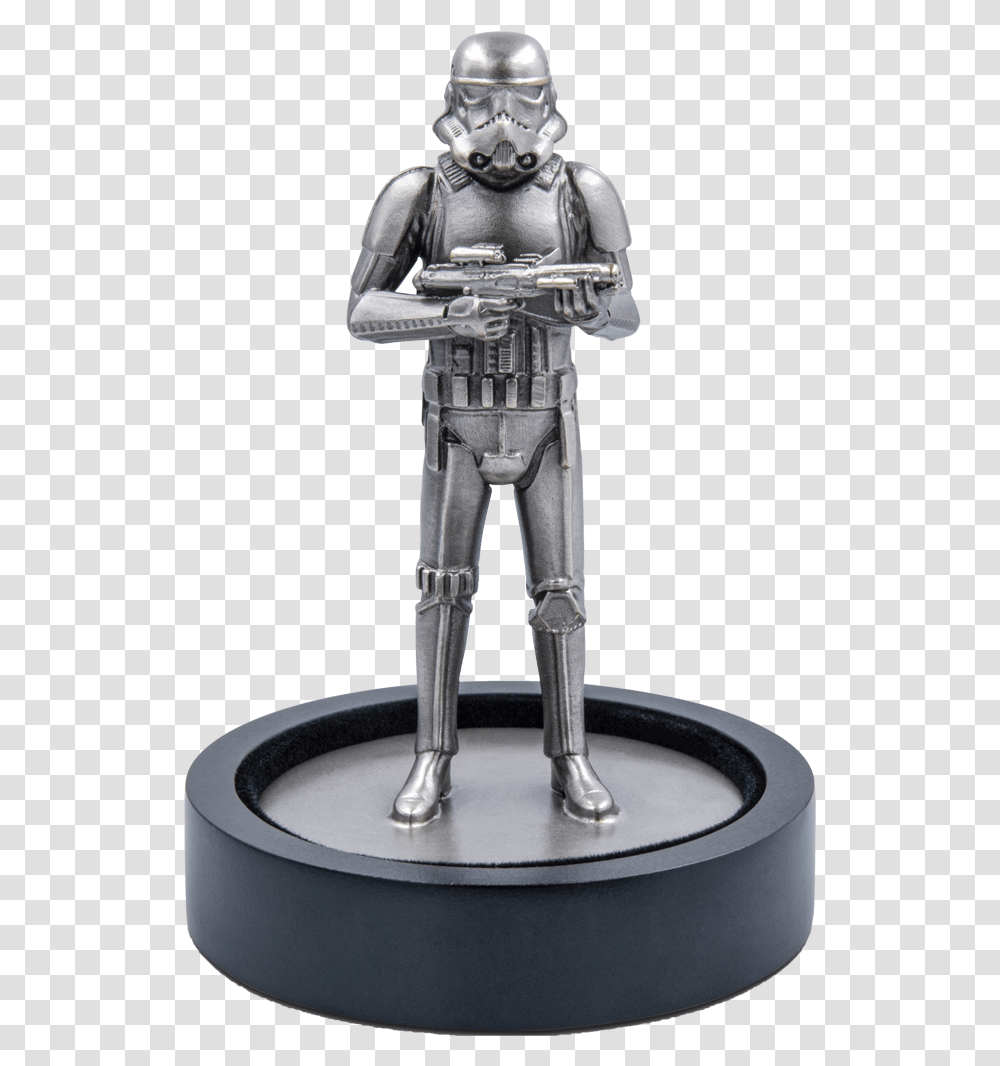 Star Wars Stormtrooper Emkcom Silver Coin, Robot, Toy, Person, Human Transparent Png