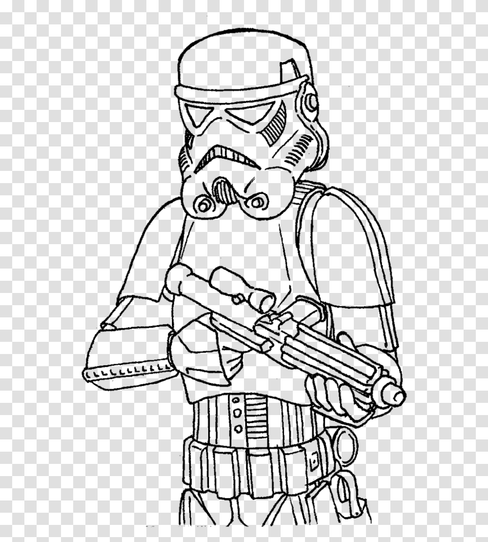Star Wars Stormtrooper Face Easy Storm Trooper Star Wars Coloring Pages, Gray, World Of Warcraft Transparent Png