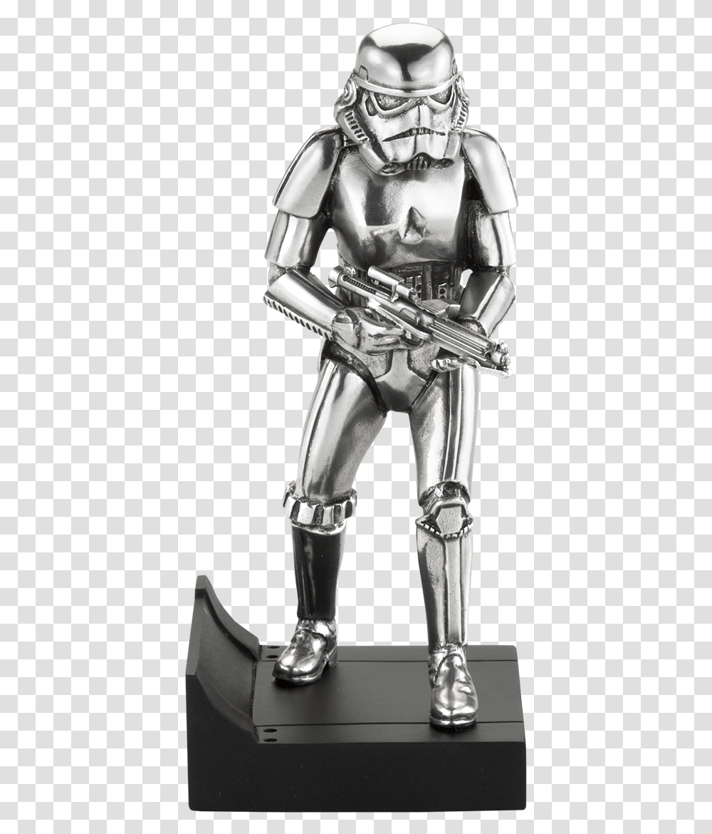 Star Wars Stormtrooper Figurine Pewter Collectible By Royal Fictional Character, Helmet, Clothing, Apparel, Armor Transparent Png