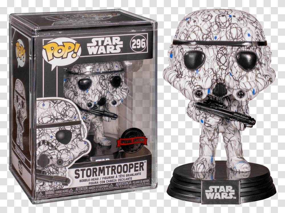 Star Wars Stormtrooper Futura Pop Vinyl Figure With Pop Protector Pop Futura Star Wars, Toy, Robot Transparent Png