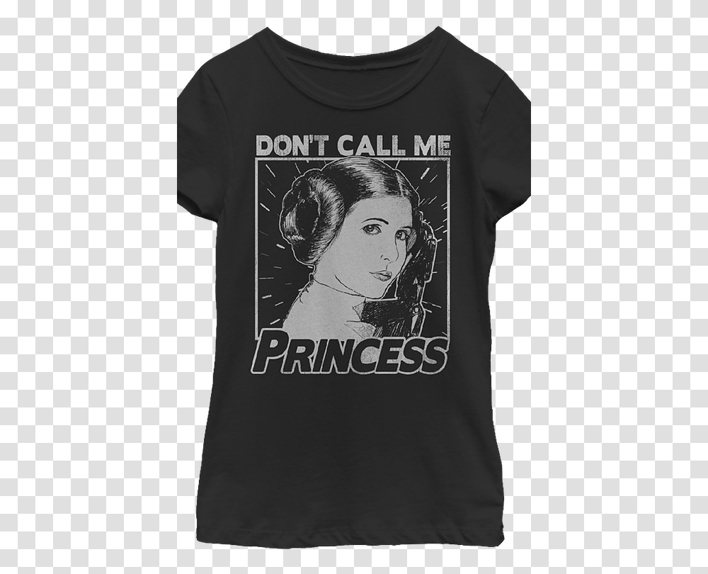 Star Wars T Shirt For Women Dont Call Me Princess, Apparel, T-Shirt, Person Transparent Png