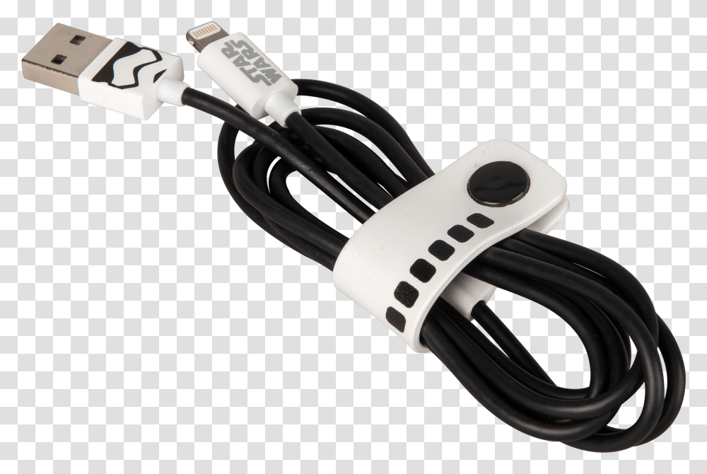 Star Wars Tfa Stormtrooper Lightning Cable 120cm Image Usb Cable, Adapter Transparent Png