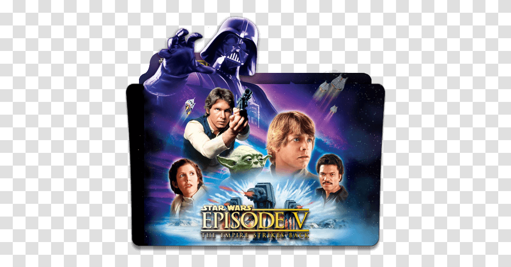 Star Wars The Empire Strikes Back Star Wars Episode 5 Folder Icon, Helmet, Person, Poster, Advertisement Transparent Png