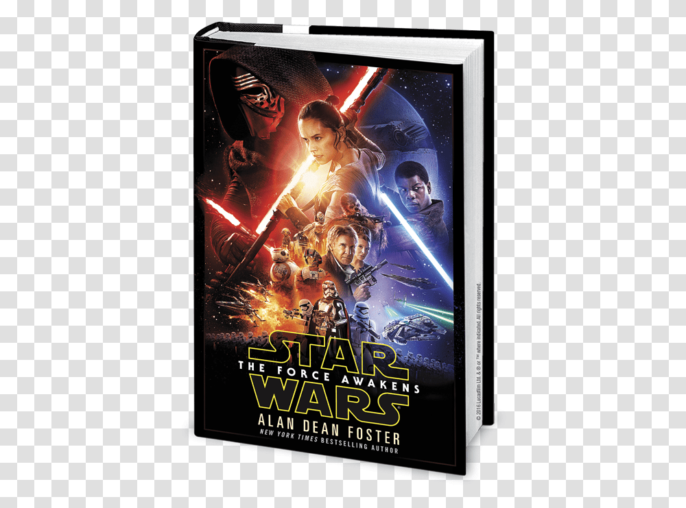 Star Wars The Force Awakens Alan Dean Foster, Poster, Advertisement, Person, Flyer Transparent Png