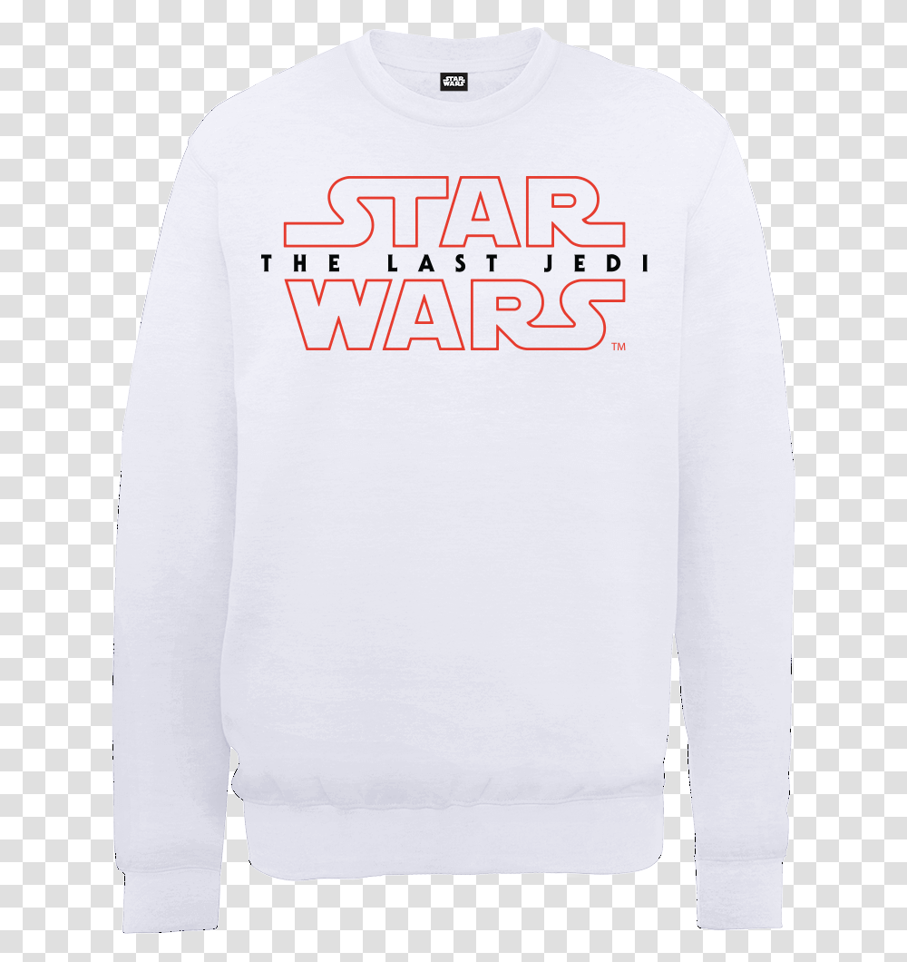 Star Wars The Last Jedi Men's White Sweatshirt Long Sleeved T Shirt, Apparel, Sweater Transparent Png