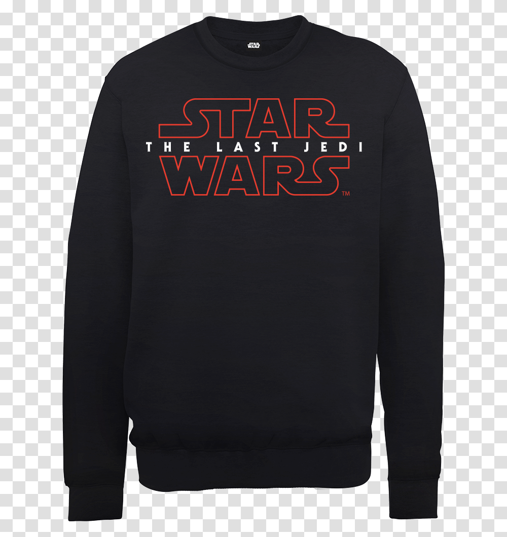 Star Wars The Last Jedi Menquots Black Sweatshirt Star Wars Last Jedi Sweatshirt, Sleeve, Apparel, Long Sleeve Transparent Png