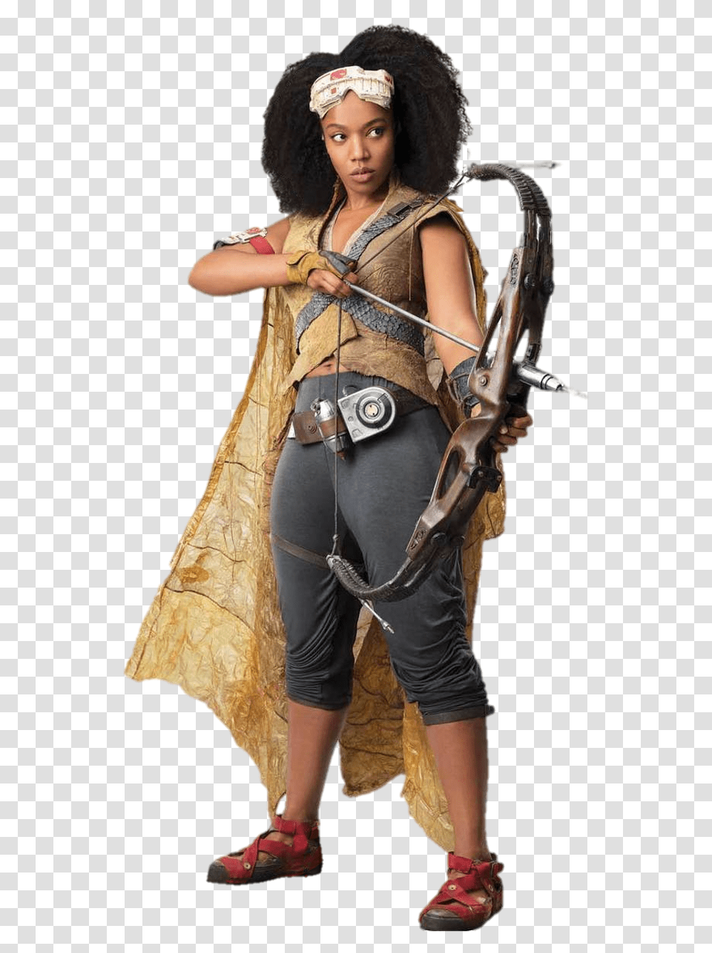 Star Wars The Rise Of Skywalker Character Pic Star Wars The Rise Of Skywalker Jannah, Archer, Archery, Sport, Bow Transparent Png