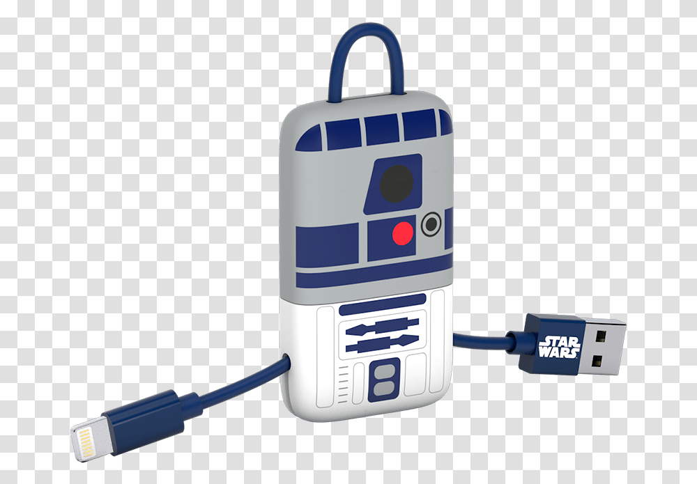 Star Wars Tlj R2d2 Keyline Lightning Cable 22cm Star Wars Lightning Cable, Electronics, Adapter, Dynamite, Bomb Transparent Png